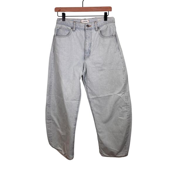 Frame The Bubble High Rise Light Wash Jeans Size 27 MSRP $298 - Picture 10 of 10
